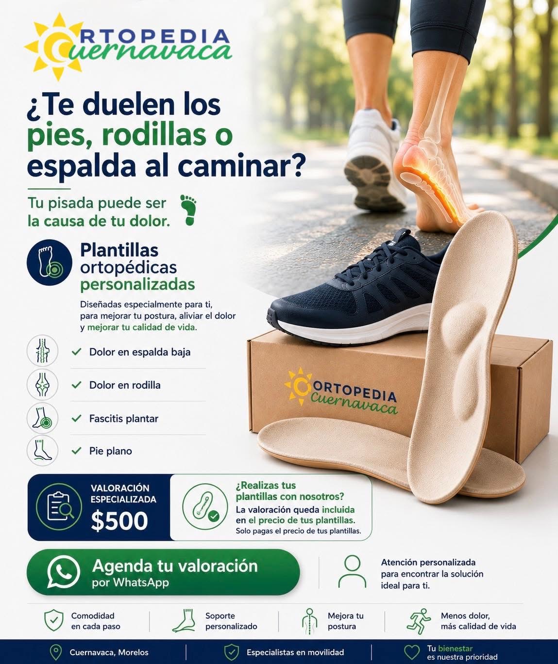 Plantillas ortopédicas personalizadas